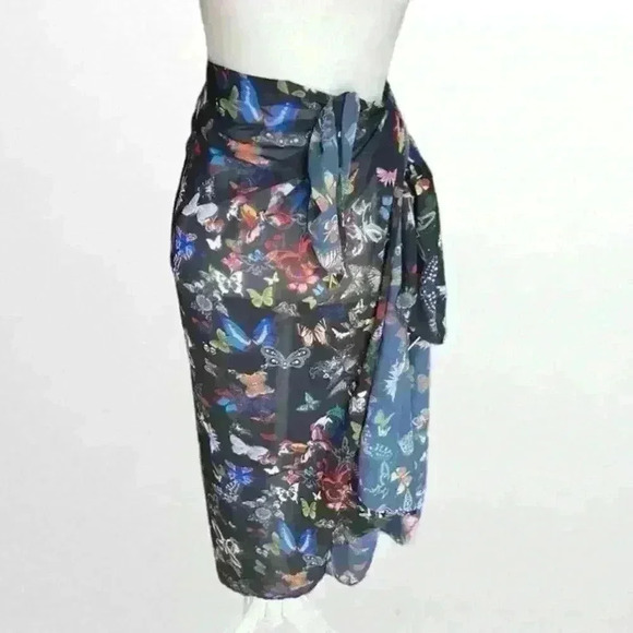 Christian Lacroix x Swiminista Butterfly Parade Superb Long Sarong NWT - Picture 1 of 6
